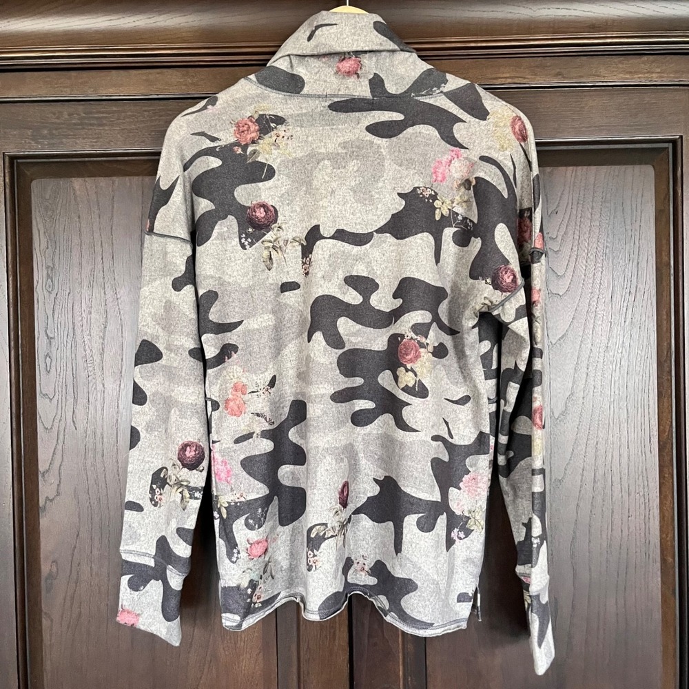 DAVID CLINE‎ "Gravel" Cowl Neck Shirt Top Women's M Elevated Comfort Made in USA - Picture 5 of 7